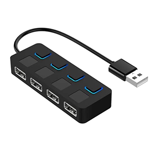 Multi-Splitter-Erweiterer, Mehrfach-Hub, Netzteil-Hub mit Schalter-Computer (Farbe: Schwarz, Größe: Einheitsgröße) (Schwarz, Einheitsgröße) von tughjnbmdfslkeefj