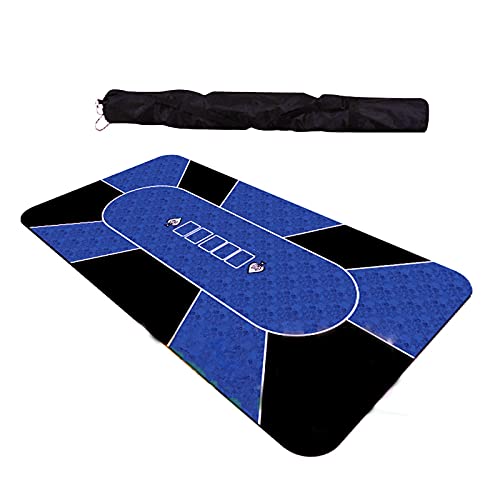 Poker-Filz-Tischdecke, Poker-Filz-Tischdecke, Pokermatte, tragbarer rutschfester Pokertisch aus Gummi, für Pokerspiele, Blackjack, Casino-Pokerkarten, Tischlayout (Farbe: C) (C) von tughjnbmdfslkeefj