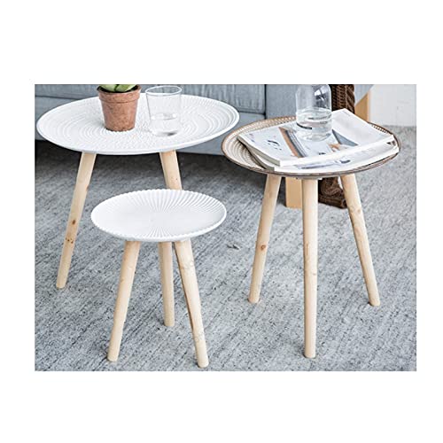 Runder Bistrotisch, kleiner runder Tisch, Kneipentisch für Zuhause und Büro, Bistrotisch (Farbe: Streifen, Größe: 1) (Streifen 1) von tughjnbmdfslkeefj