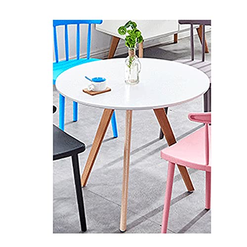 Runder Bistrotisch, kleiner runder Tisch, Kneipentisch für Zuhause und Büro, Bistrotisch (Farbe: Weiß, Größe: 1) (Weiß 1) von tughjnbmdfslkeefj