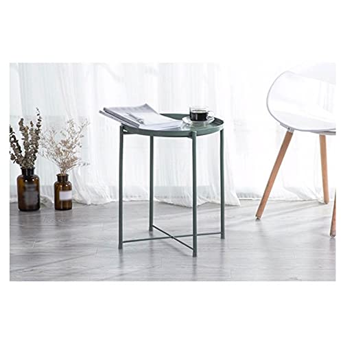 Runder Bistrotisch, kleiner runder Tisch, Kneipentisch für Zuhause und Büro, Sockeltisch (Farbe: Grün, Größe: 1) (Grün 1) von tughjnbmdfslkeefj
