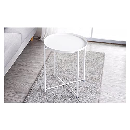 Runder Bistrotisch, kleiner runder Tisch, Kneipentisch für Zuhause und Büro, Sockeltisch (Farbe: Grün, Größe: 1) (Weiß 1) von tughjnbmdfslkeefj