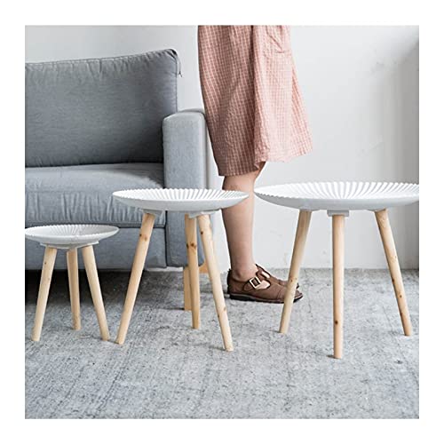 Runder Bistrotisch, kleiner runder Tisch, Kneipentisch für Zuhause und Büro, Sockeltisch (Farbe: Streifen, Größe: 1) (Streifen 1) von tughjnbmdfslkeefj