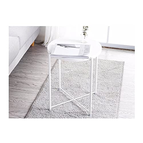Runder Bistrotisch, kleiner runder Tisch, Kneipentisch für Zuhause und Büro, kleiner Akzenttisch (Farbe: Grün, Größe: 1) (Weiß 1) von tughjnbmdfslkeefj