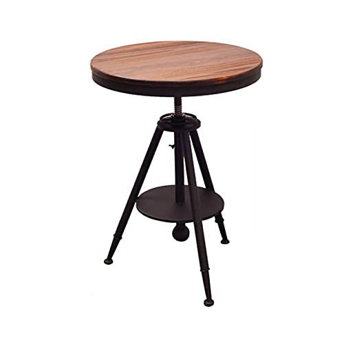 Runder Bistrotisch, kleiner runder Tisch, Kneipentisch für Zuhause und Büro, kleiner Esstisch (Farbe: 1, Größe: 55 cm im Durchmesser) (1 x 60 cm Durchmesser) von tughjnbmdfslkeefj