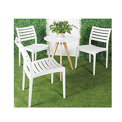 Runder Bistrotisch, kleiner runder Tisch, Kneipentisch für Zuhause und Büro, moderner Esstisch (Farbe: Weiß, Größe: 1) (Weiß 1) von tughjnbmdfslkeefj
