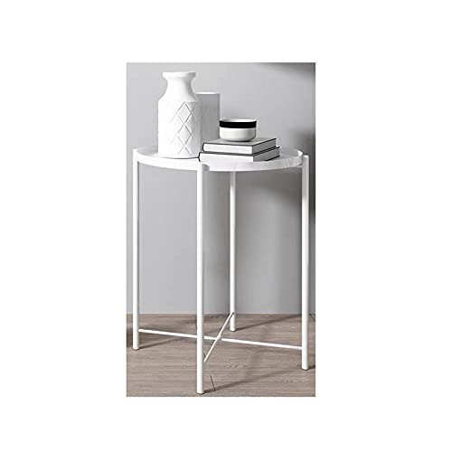 Runder Bistrotisch, kleiner runder Tisch, Kneipentisch für Zuhause und Büro, runder Esstisch (Farbe: Grün, Größe: 1) (Weiß 1) von tughjnbmdfslkeefj
