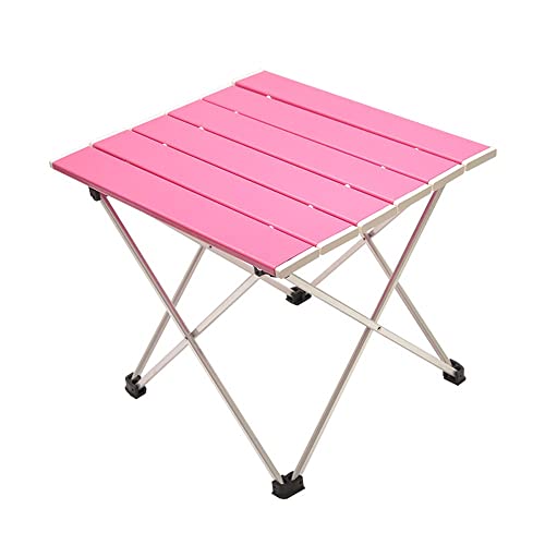 Tragbarer Campingtisch, zusammenklappbar, Aluminiumplatte für Outdoor, Kochen, Wandern, Reisen, Picknick, 1 Stück, Pink Tragbarer Campingtisch, zusammenklappbar, Aluminiumplatte für Outdoor, Kochen, Wandern, Reisen, Picknick, 1 Stück, Pink von tughjnbmdfslkeefj