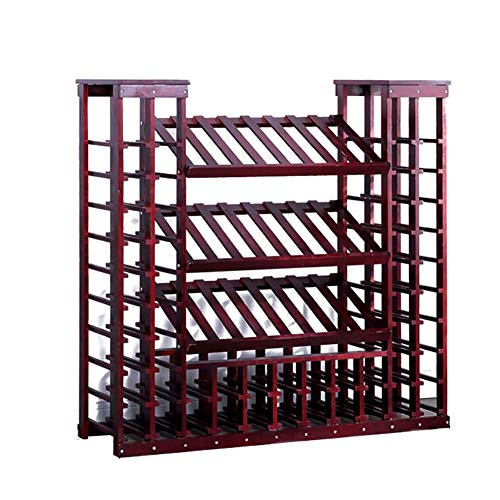 Weinregal, freistehend, europäisches Massivholz, Weinständer, Wohnzimmer, Esszimmer, bodenstehendes Gitterregal, geeignet für Bar, Weinkeller (Größe 4) (#3) von tughjnbmdfslkeefj