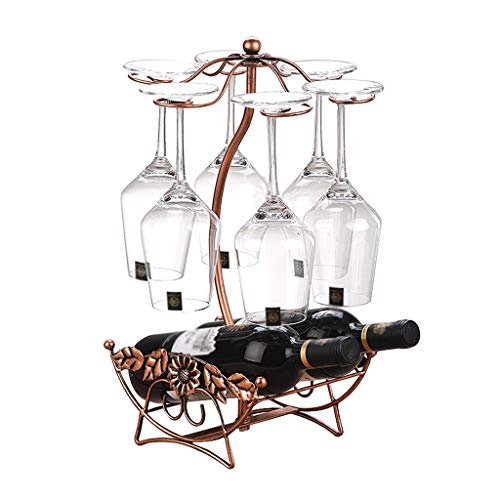 Weinregal Metall Weinregal Retro 2 Flaschenhalter Geometrisches Design Bar Haushalt Dekoration (Farbe: A) (A) von tughjnbmdfslkeefj