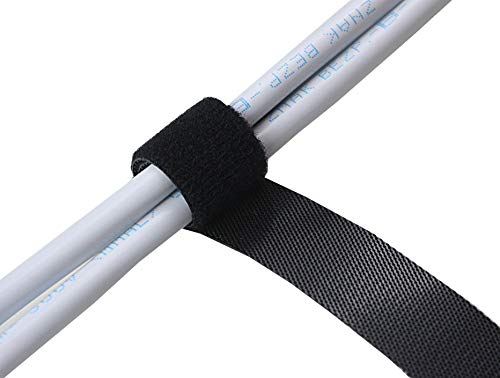 Klettband, Klettverschluss, beidseitig, 20 mm, schwarz-Klett Kabelbinder Klettkabelbinder Klettverschluss Klett doppelseitiges Klettband (25 meter) (0,80€ / meter) von tukan-tex