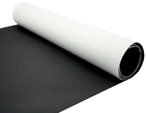 Kunstleder Carbon Flicken Selbstklebend Lederreparatur Carbon Look Automobil - Schwarz UV+ (300x140cm) von tukan-tex