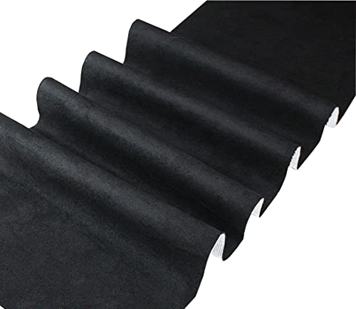 Selbstklebende Mikrofaserstoff Wildlederoptik Autofolie Velvet Folie (100x140cm, Schwarz) von tukan-tex