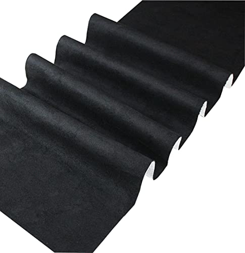 Selbstklebende Mikrofaserstoff Wildlederoptik Autofolie Velvet Folie (50x140cm, Schwarz) von tukan-tex