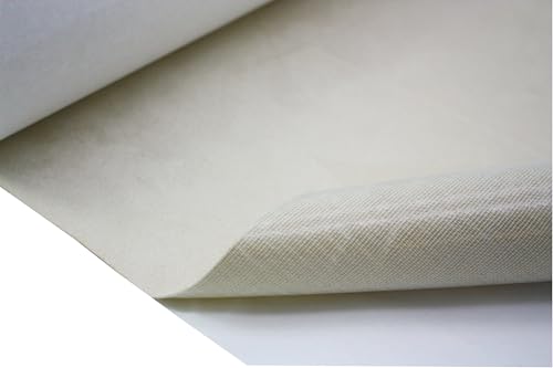 Selbstklebende Mikrofaserstoff Wildlederoptik Autofolie Velvet Folie (Beige, 50x140cm) von tukan-tex