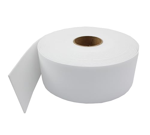 tukan-tex Filzband selbstklebend, 10cm breit, 3,0mm stark, 20m lang, Filzgleiter Rolle, Klapperschutz, Dichtungsband aus Filz (Weiß, 10cm breit, 3,0mm stark, 20meter lang) von tukan-tex