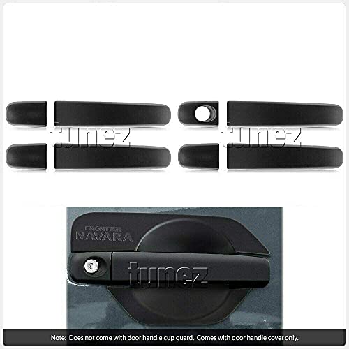 TUNEZ Compatible with Door Handle Cover Protective Strips NISSAN Navara D40 Baujahr 2005-2015 (Funkschlüssel Türgriff) von tunez