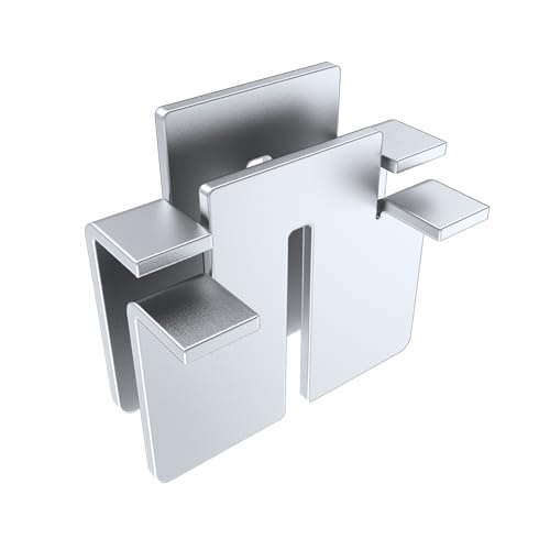 tuning-art EGA02-Q2A Edelstahl Adapterklammer Set kompatibel mit Weber Q200 | Q220 | Q240 | Q260 | Zum Einsetzen von 2-teiligen Grillrosten oder Einer Plancha | Rostfrei von tuning-art