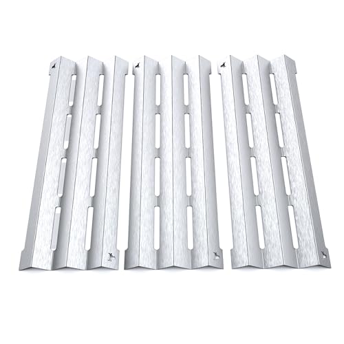 tuning-art GA19 Gasgrill Brennerabdeckung Edelstahl kompatibel mit Napoleon LE3 LE485 | LE1 LE485 | Brennerschutz | Passgenau, Farbe:3er Set Matt Bulle von tuning-art