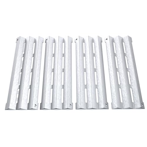 tuning-art GA20 Gasgrill Brennerabdeckung Edelstahl kompatibel mit Napoleon LEX485 | LEX605 | LEX730 | Brennerschutz | Passgenau, Farbe:4er Set Matt Bulle von tuning-art