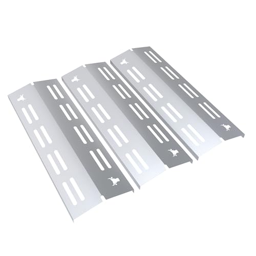 tuning-art GA42 Gasgrill Brennerabdeckung Edelstahl kompatibel mit Enders Chicago 3 Gasgrills | Brennerschutz | Passgenau, Farbe:3er Set Matt Bulle von tuning-art