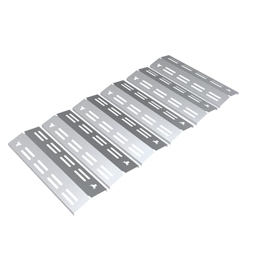tuning-art GA46 Gasgrill Brennerabdeckung Edelstahl kompatibel mit Enders Boston 6 Gasgrills | Brennerschutz | Passgenau, Farbe:6er Set Matt Bulle von tuning-art