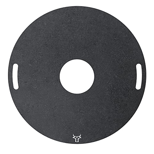 tuning-art GR10 Grillring | Grillplatte | Feuerplatte | Plancha | BBQ-Platte passend für Weber, Größe:ø 80cm inklusive Griff von tuning-art