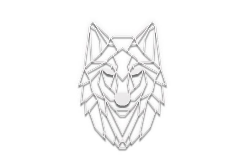 tuning-art Wanddekoobjekt WB05-WS Wanddekoration Deko Metallschild Wolf Weiß Stahl Wandkunst tuning-art Wanddekoobjekt WB05-WS Wanddekoration Deko Metallschild Wolf Weiß Stahl Wandkunst von tuning-art