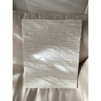 Horizon Gipskunst | Leinwand Gips Kunst Geriffelt 3D Wandkunst Gipsfarbe Midcentury Modern von tuodolceniente