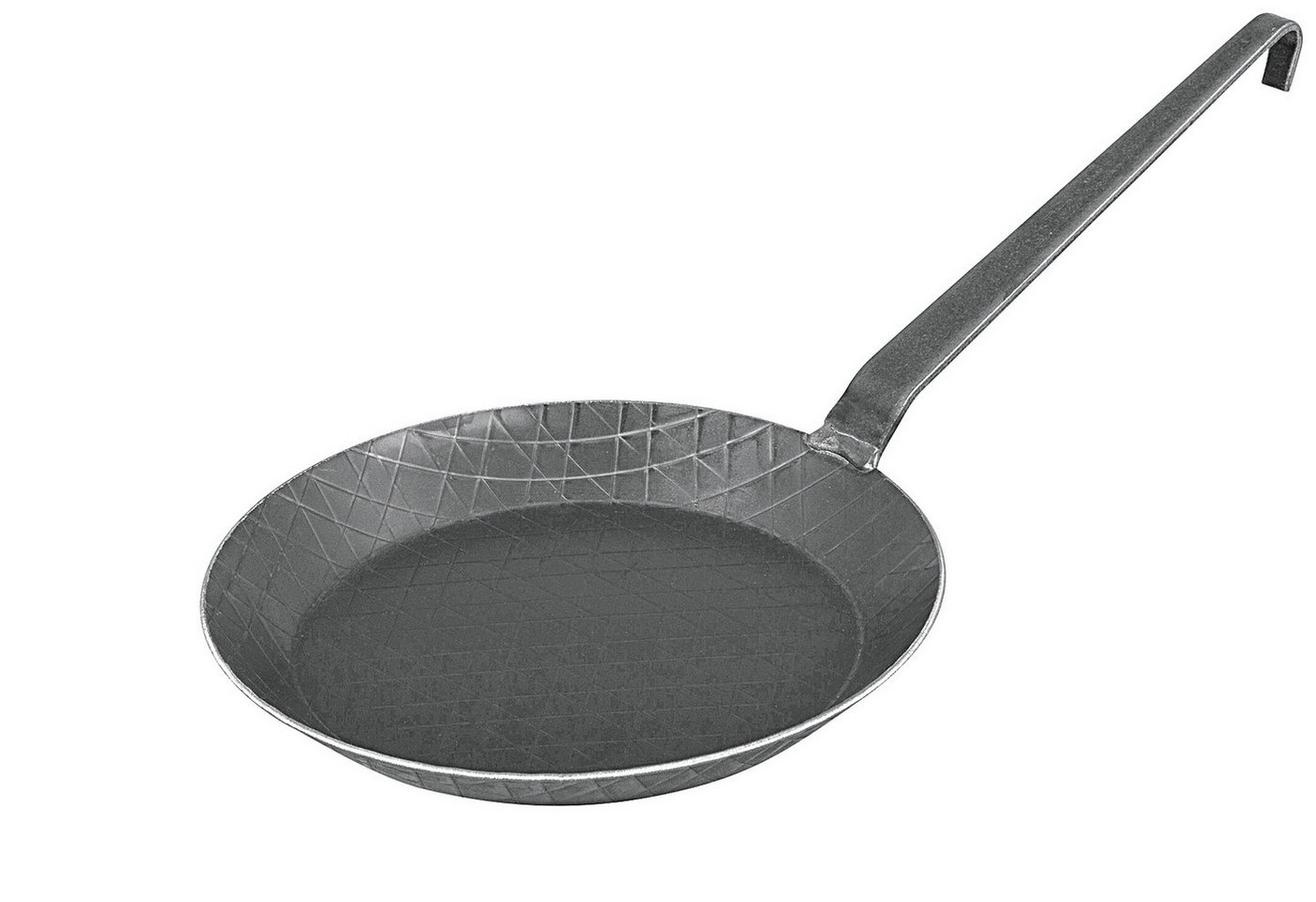 turk Bratpfanne Pfanne schmiedeisern mit Hakenstiel, Eisen, Ø 28 cm, Induktion von turk