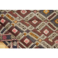 Kelim Teppich, Vintage Kelimteppich, Wandbehang, Boho Antikteppich, 16 X 2 cm, Gr 1716 von turkishruggram