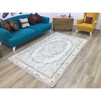 Vintage Teppich, Handgemusterter Orientteppich, Designteppich von turkishrugkingdom