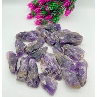 100% Natürlicher Lila Amethyst Rohzeiger Edelstein/Top High Premium Qualität Echter Zeiger Rohstein Amethyst von turquoisecenter89