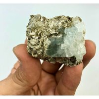 100% Natürliches Aquamarin Exemplar Echter Seltener Kristall Mit Musscovite Mica Aus Nagar Gilgit-Baltistan Pakistan von turquoisecenter89