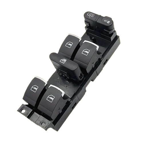 Autofensterschalter Für Jetta Für MK4 Für BORA Für MK4 1999 2000 2001 2002 Power Fenster Control Schalter Taste Rot 9pin 1J4959857 3BD959857(Silver Window) von tusgt