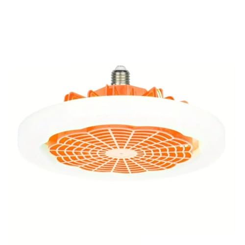 tuwiwol Einstellbare Helligkeit, Deckenventilator mit DREI Helligkeiten, LED Beleuchtungsoption, Deckenventilatoren mit Lichtern und Ferngesteuerter Deckenleuchte, orange tuwiwol Einstellbare Helligkeit, Deckenventilator mit DREI Helligkeiten, LED Beleuchtungsoption, Deckenventilatoren mit Lichtern und Ferngesteuerter Deckenleuchte, orange von tuwiwol
