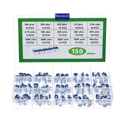 tuwiwol Einstellbarer Widerstandskasten mit hoher Anpassungsfähigkeit – in klassifizierten PVC Boxen, blau und weiß, kompakter Einstellbarer Widerstand tuwiwol Einstellbarer Widerstandskasten mit hoher Anpassungsfähigkeit – in klassifizierten PVC Boxen, blau und weiß, kompakter Einstellbarer Widerstand von tuwiwol