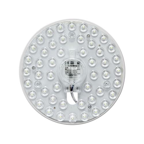 tuwiwol Helle und stabile LED Modul Lichtquelle für langanhaltende Beleuchtung, Vollkreis Lichtlinse, Deckenleuchte aus Aluminium, 18W weißes Licht von tuwiwol