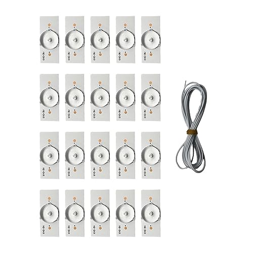 tuwiwol Langlebige LED Lampe mit praktischen optischen Lichtperlen. ABS LED Lampe mit Leuchtdiode und optischem LED Licht, 3V 20PCS+Leitung von tuwiwol