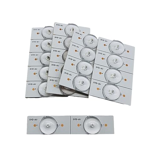 tuwiwol Langlebige LED Lampe mit praktischen optischen Lichtperlen. ABS LED Lampe mit Leuchtdiode und optischem LED Licht, 6V 20PCS von tuwiwol