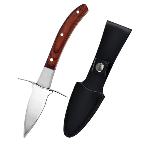 tuwiwol Langlebiges Austernschälmesser mit Holzgriff für Komfort. Austernmesser Shucker. Austern Shucker Werkzeug. Austernöffner Werkzeug, Chroma von tuwiwol