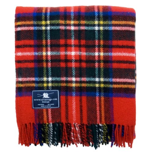 Tweedmill Textiles Royal Stewart Tartan Premium Wolle Reiseteppich von tweedmill