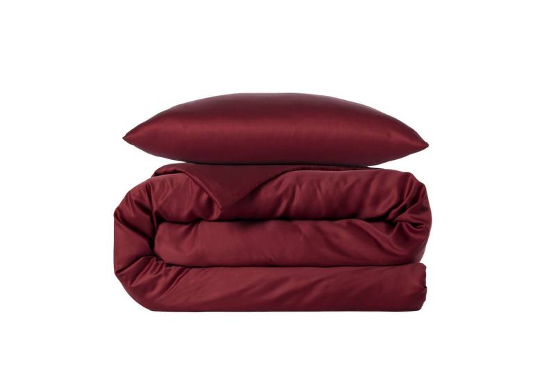 twenty:three® Bettwäsche Atmungsaktiver Bettbezug aus Tencel™ Lyocell, 100% TENCEL™ Lyocell, 1 teilig, Atmungsaktiv, Ultraweich, Eukalyptusholz, Nachhaltig, Biking Red von twenty:three®