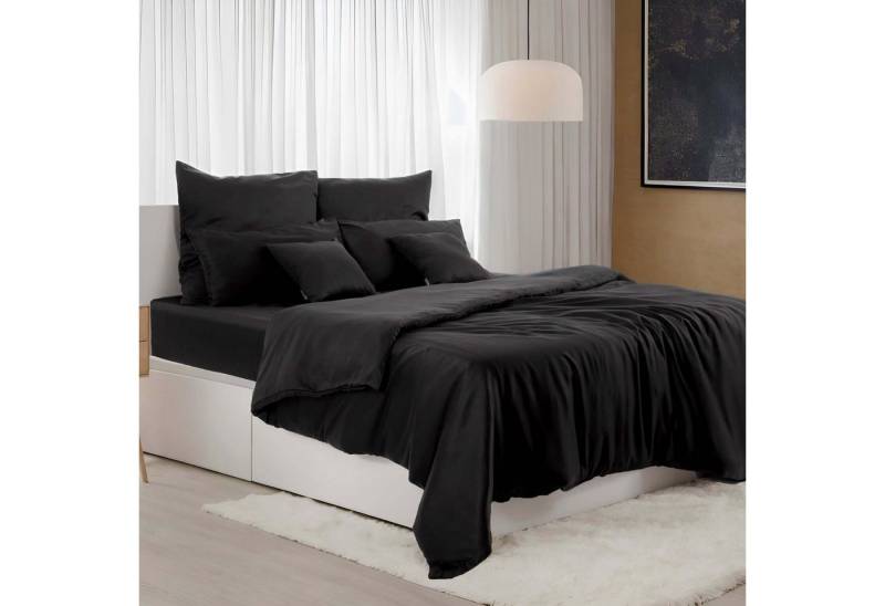 twenty:three® Bettbezug Lyocell Deckenbezug Jet Black, Atmungsaktiv, Ultraweich, 100% TENCEL™ Lyocell, Nachhaltig von twenty:three®
