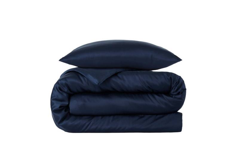 twenty:three® Bettwäsche Lyocell Bettwäsche Midnight Blue, 100% TENCEL™ Lyocell, Atmungsaktiv, Ultraweich, Eukalyptusholz u.a., Nachhaltig, 135 x 200 von twenty:three®
