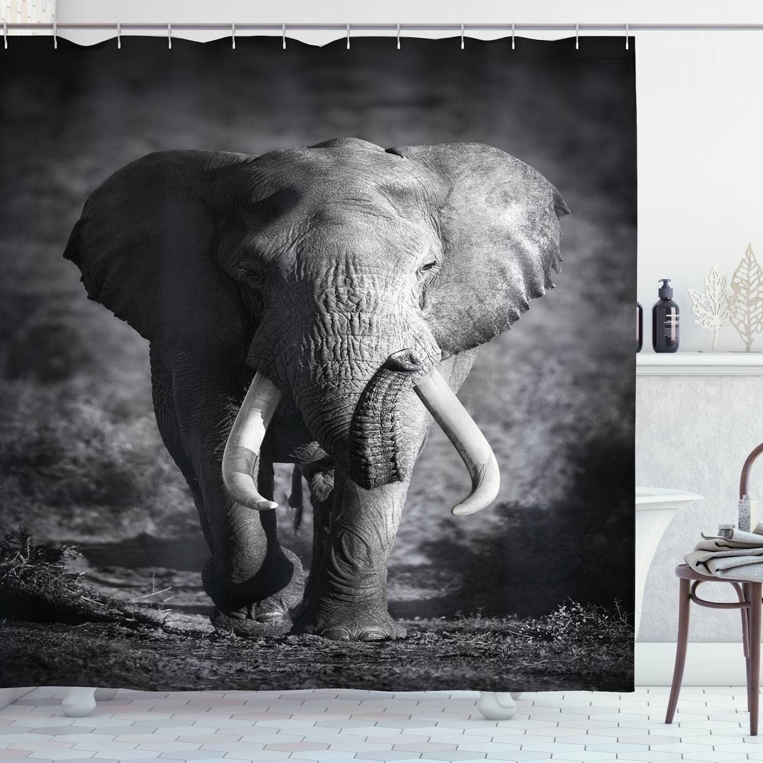 Duschvorhang Wildlife Elefant von twentyfour