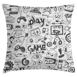 home24 Kissenebzug Sketch Stil Schwarz/Weiß 50 x 50cm Microfaser home24 Kissenebzug Sketch Stil Schwarz/Weiß 50 x 50cm Microfaser von home24
