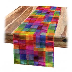 home24 Tischläufer Regenbogen 40 x 300cm Multicolor von home24
