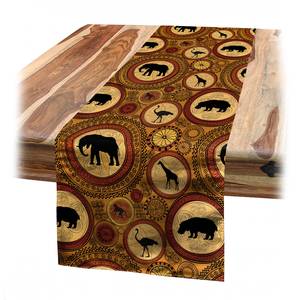 home24 Tischläufer Tiere 40 x 225cm Beige von home24