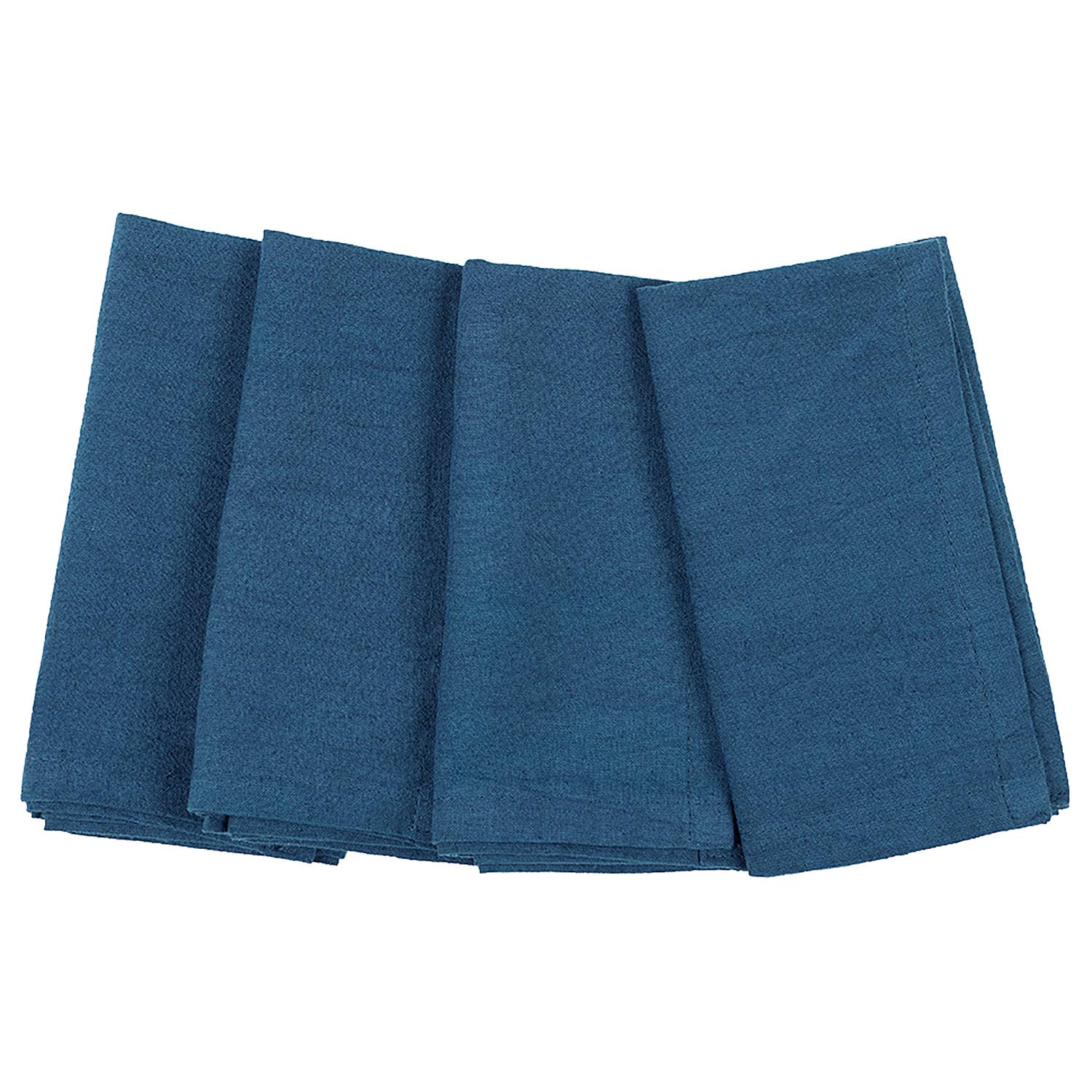 home24 Tischset 4er-Set 35 x 50cm Blau/Dunkelblau von home24